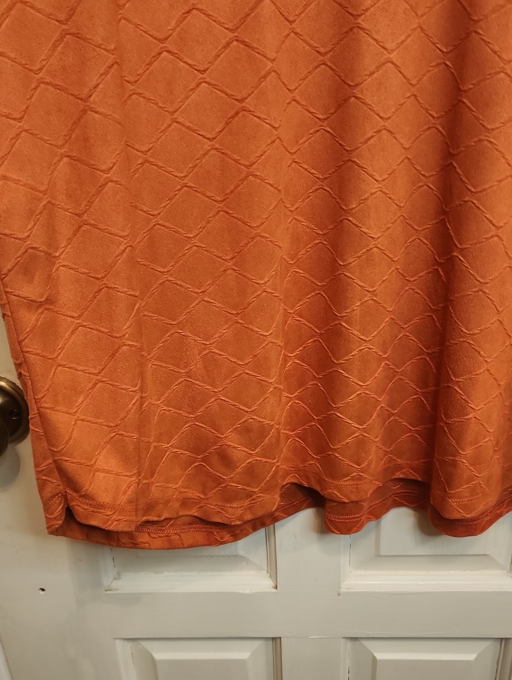 Ruby Rd Cowl Loose Turtle Neck Sweater Textured Material Rust Color Happy fall - Picture 5 of 7